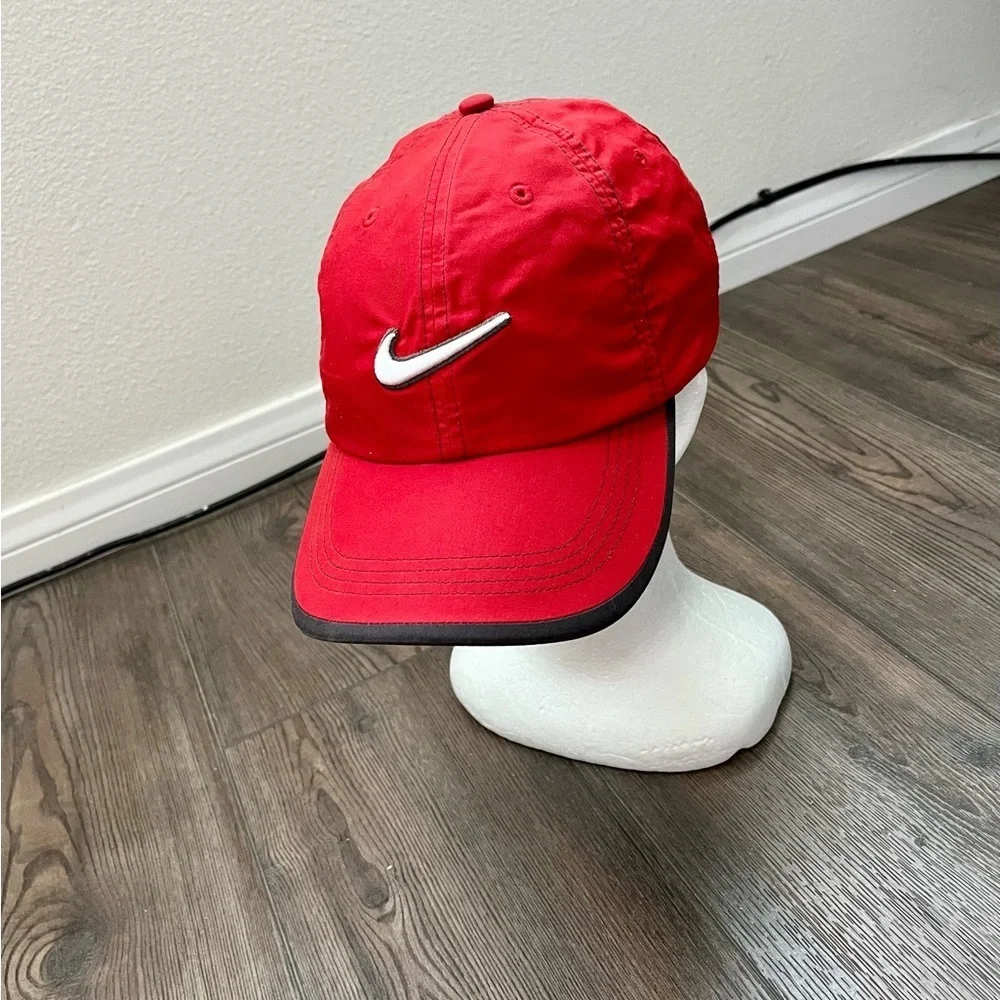 Nike Red and Black Cap